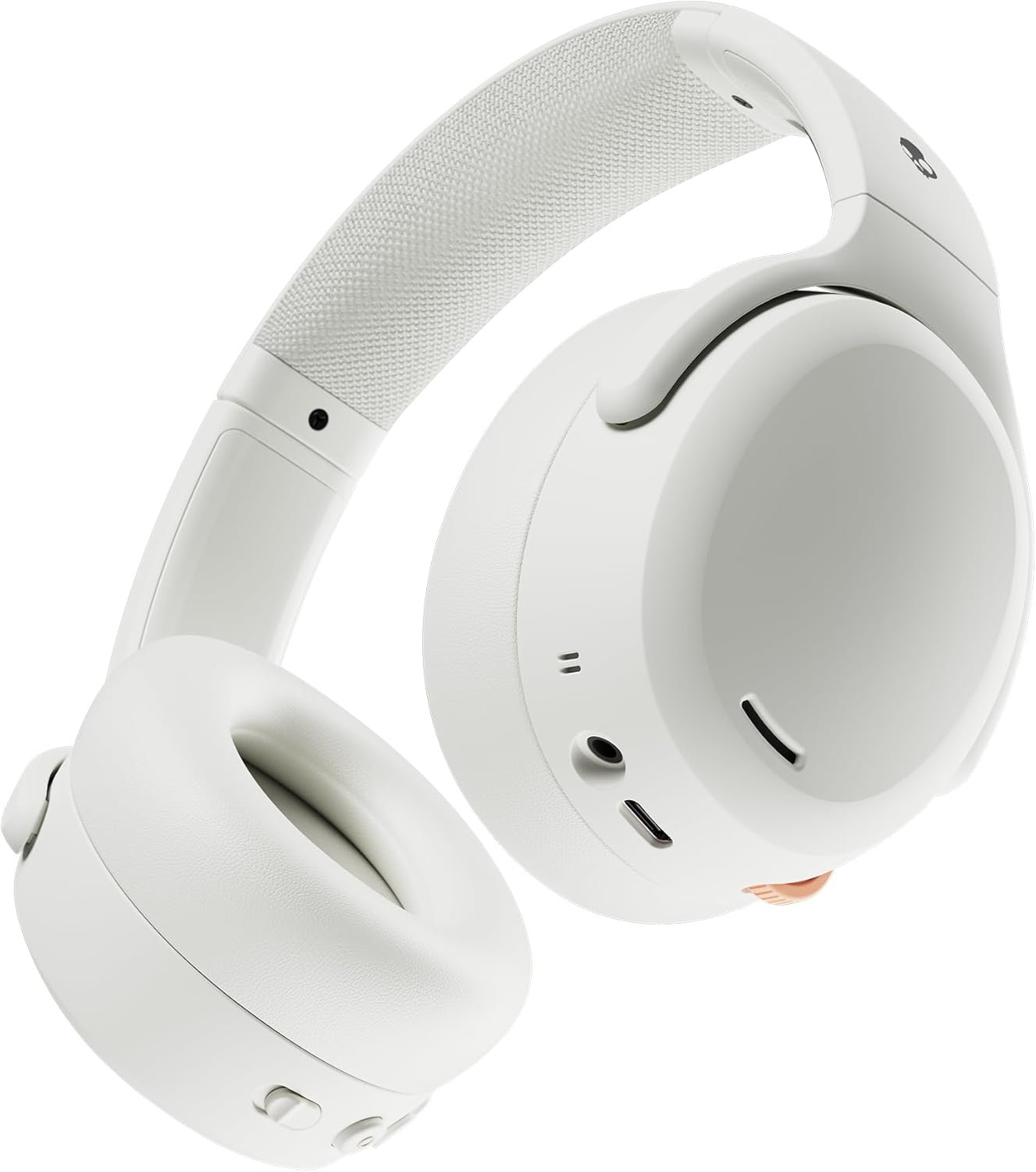 Skullcandy Crusher ANC 2 Wireless Over-Ear Bluetooth Headphones with Multi-Sensory Microphone for iPhone Android – Bone