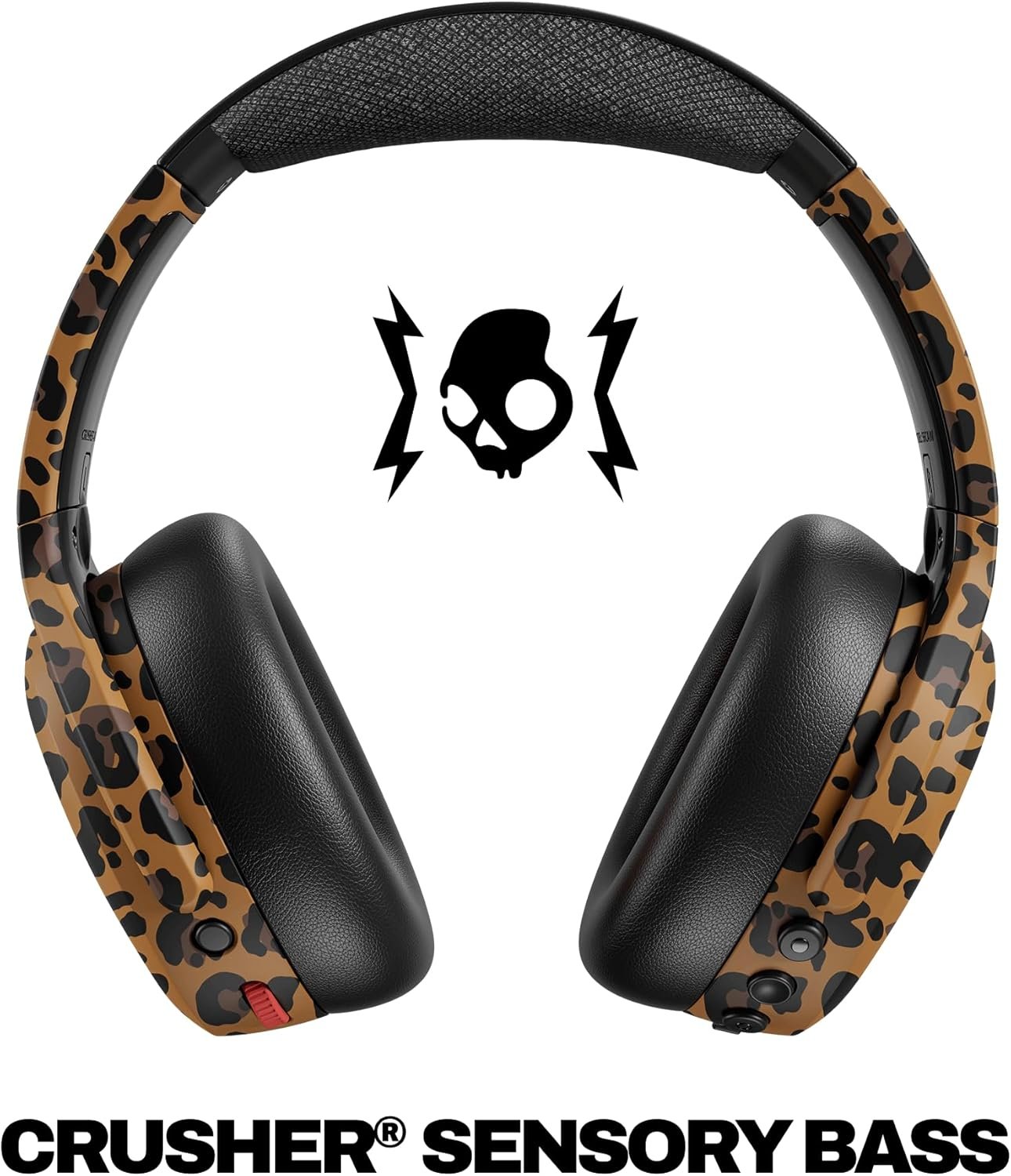 Skullcandy Bluetooth Headphones Microphone for iPhone Android - Leopard