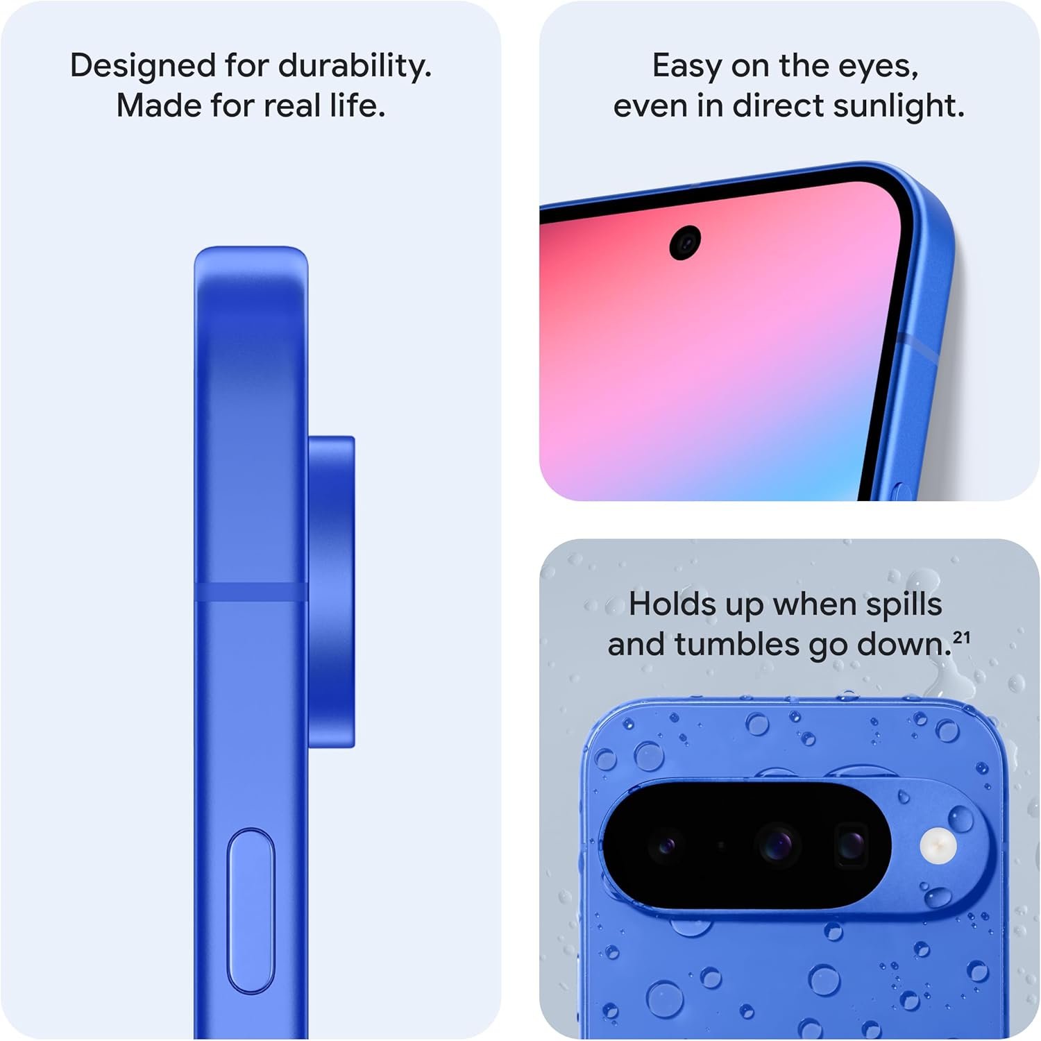 Google Pixel 10 - Unlocked Android Smartphone with Gemini, Your Google AI Assistant - Advanced Triple Rear Camera, Fast-Charging 24+ Hour Battery, and 6.3" Actua Display - Indigo - 128 GB