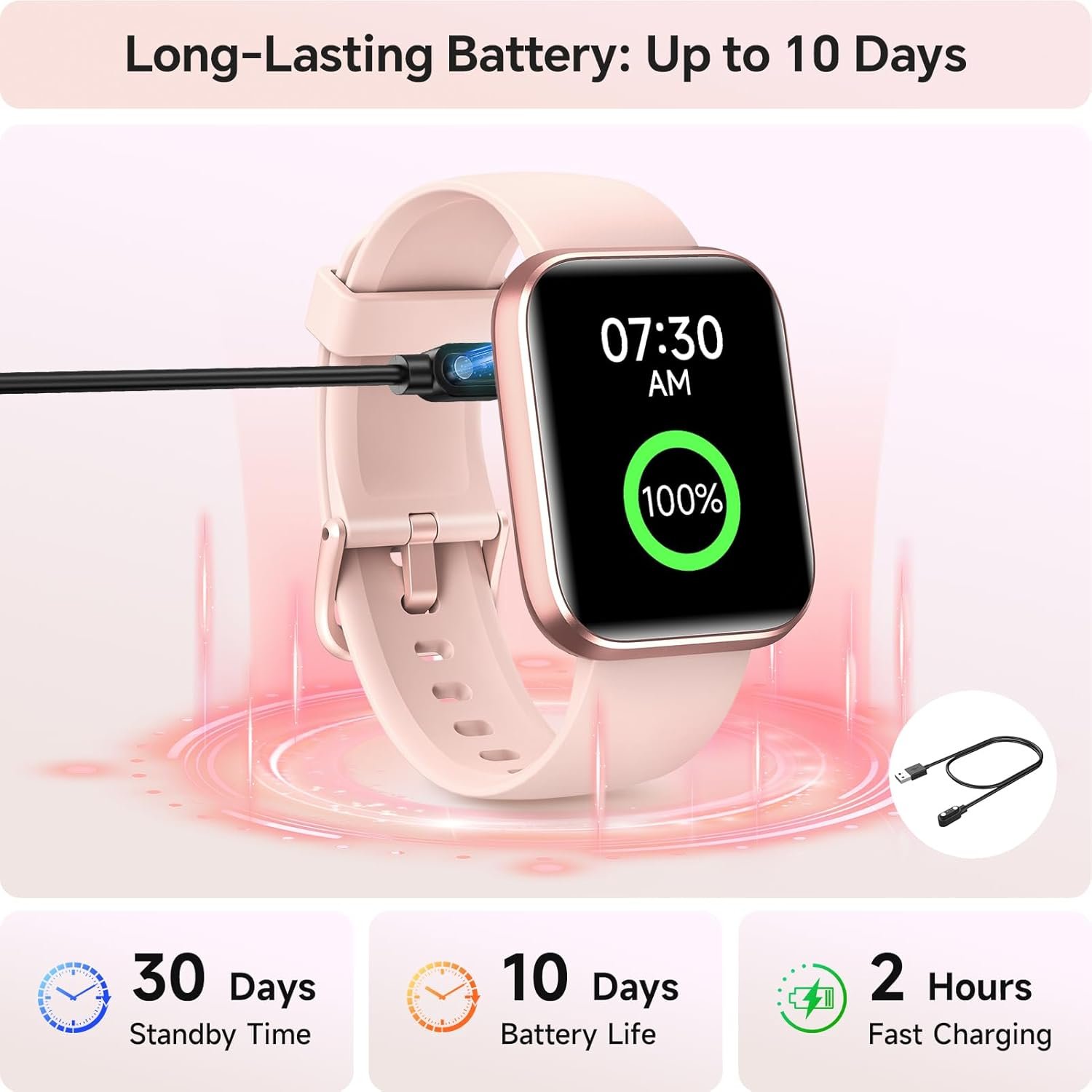 Smart Watches for Women, 1.85" HD Smartwatch Compatible iPhone/Samsung/Android (Answer/Make), Fitness Tracker with Heart Rate/Sleep/SpO2 Monitor, Smart Watch 3ATM Waterproof, 120+ Sport Modes, Alexa