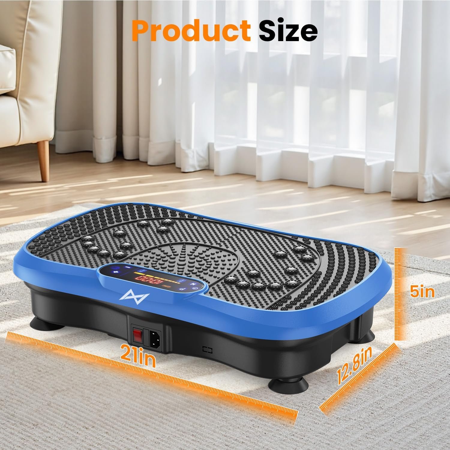 Vibration Plate Fitness Platform Exercise Machine Vibrating Shaking Full Body Shaker Workout Vibrate Stand Shake Board Sport for Weight Loss Fat Burner for Gym Home Office