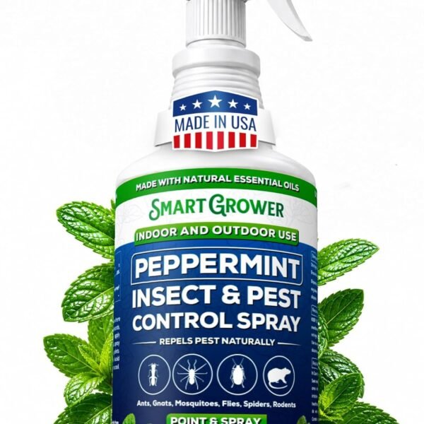 Peppermint Oil Spray for Insects, Pests, Rodents, Mice, Bugs, Spiders, Ants & Wasps – All Natural Pest Control Repellent for Home, Indoor, Outdoor, Garden, Maximum Strength, Ready-to-Use, 16 FL OZ