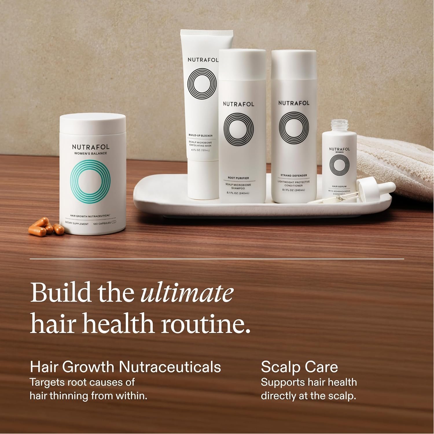 Nutrafol Women's Balance Hair Growth Supplements for Hair Thinning Ages 45 and Up Clinically Tested for Visibly Thicker Hair and Scalp Coverage Dermatologist Recommended 1 Month Supply