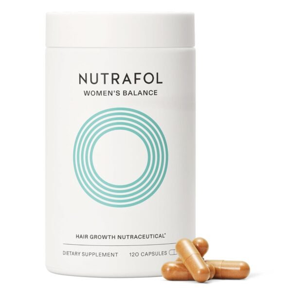 Nutrafol Women’s Balance Hair Growth Supplements for Hair Thinning Ages 45 and Up Clinically Tested for Visibly Thicker Hair and Scalp Coverage Dermatologist Recommended 1 Month Supply
