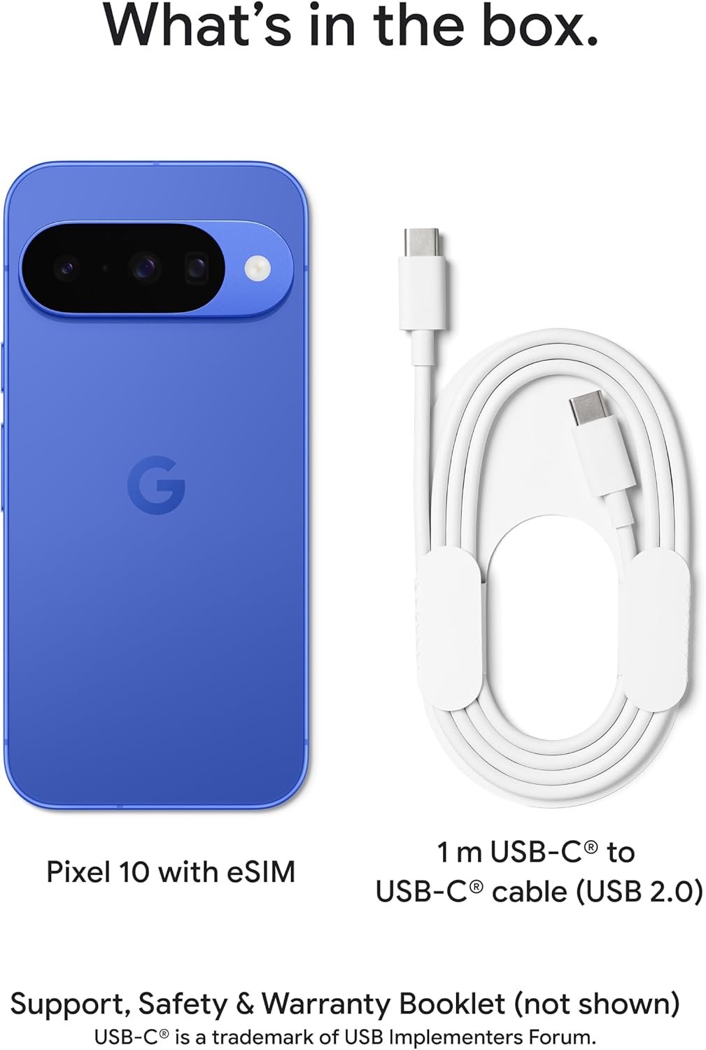 Google Pixel 10 - Unlocked Android Smartphone with Gemini, Your Google AI Assistant - Advanced Triple Rear Camera, Fast-Charging 24+ Hour Battery, and 6.3" Actua Display - Indigo - 128 GB