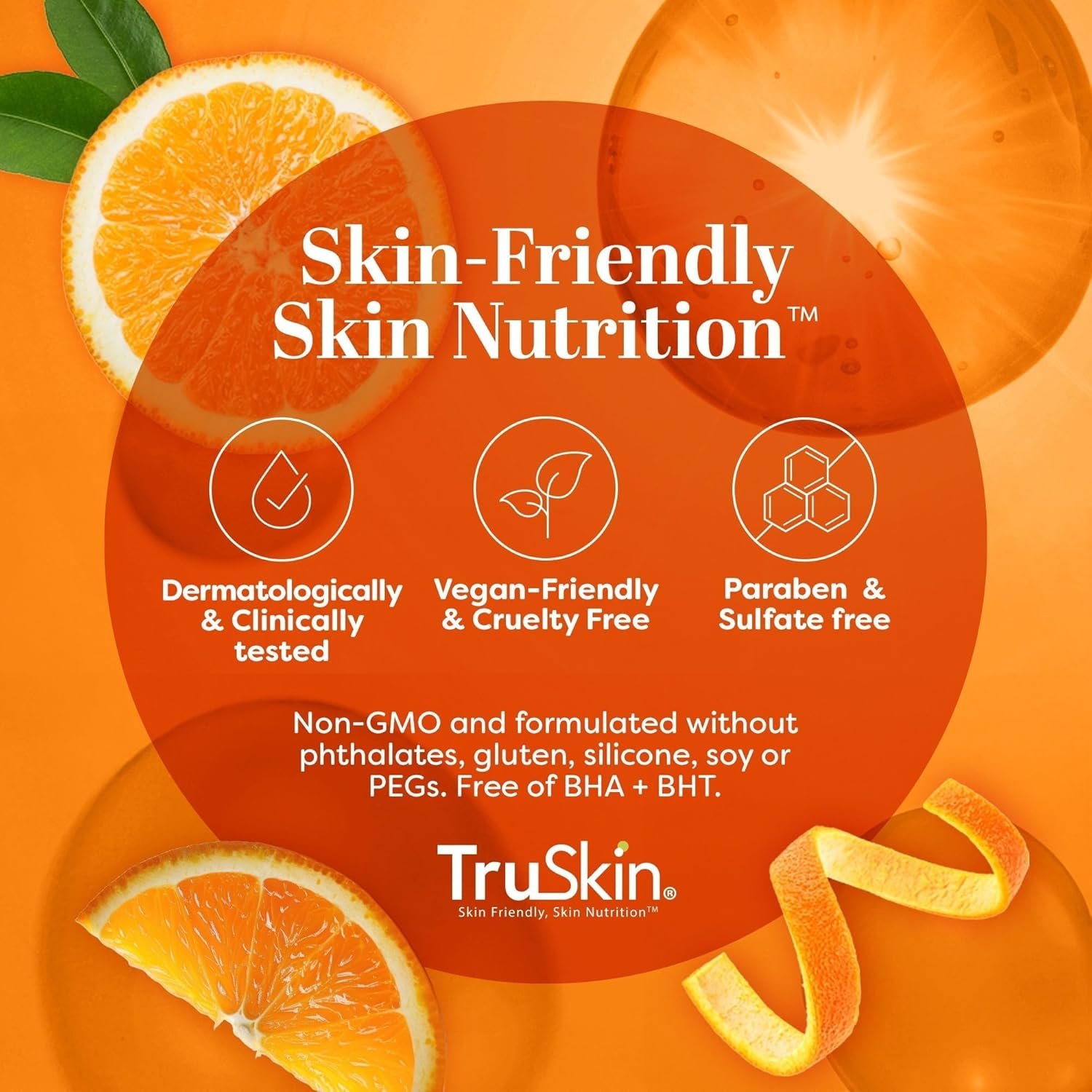 TruSkin Vitamin C Serum for Face - Anti Aging Face Serum with Hyaluronic Acid & Vitamin E - Brightening Formula for Improving Appearance of Dark Spots, Fine Lines & Wrinkles - All Skin Types, 1 fl oz