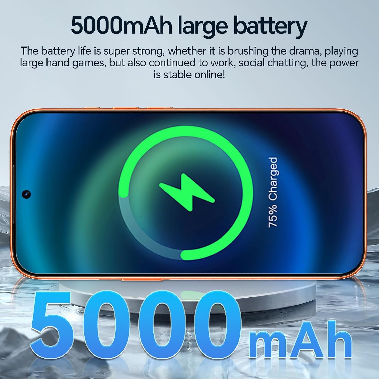 Z17 PM Unlocked Phones, 16GB+512GB Storage, 104MP+32MP Camera, 5000mAh Battery, Android 15 Smartphone, 6.9" HD Display, 5G Cell Phone, Face ID/Dual SIM/GPS/WiFi/Bluetooth | Snapdragon888, 108MP Camera, 5000mAh, Dual SIM, Memory Expansion