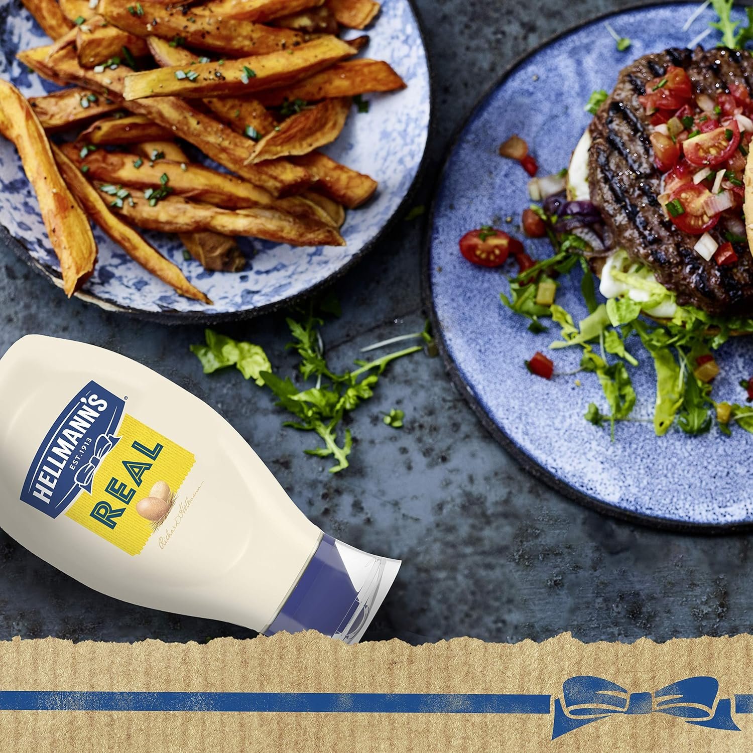 Hellmann's Real Mayonnaise Real Mayo Squeeze Bottle For a Rich Creamy Condiment Gluten Free, Made With Cage-Free Eggs 20 oz (Pack of 2)